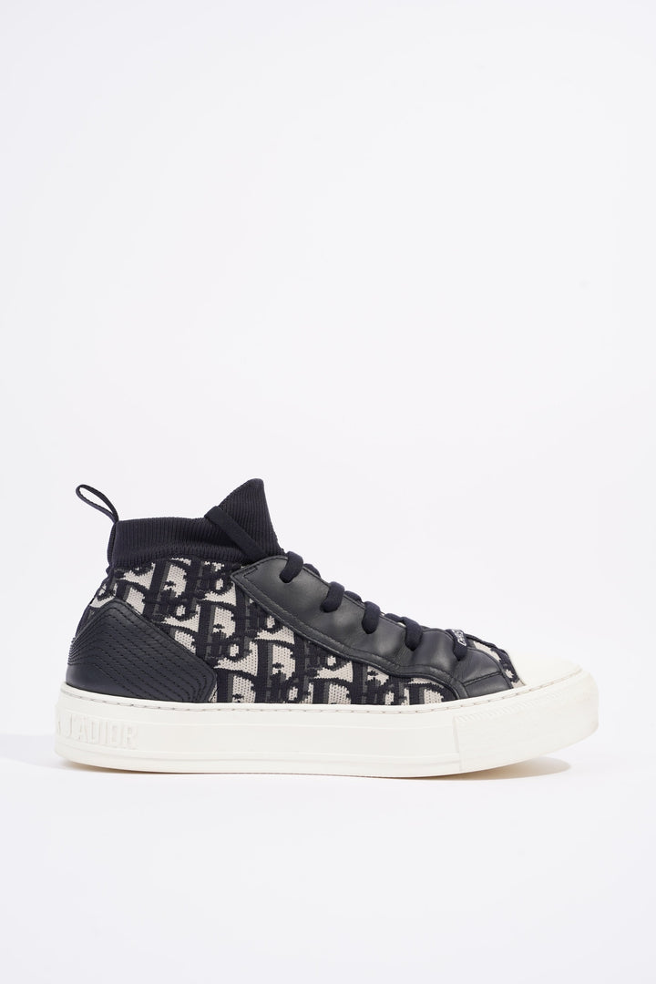 Christian Dior Womens Walk n' Dior High Top Sneaker Oblique EU 39 / UK 6