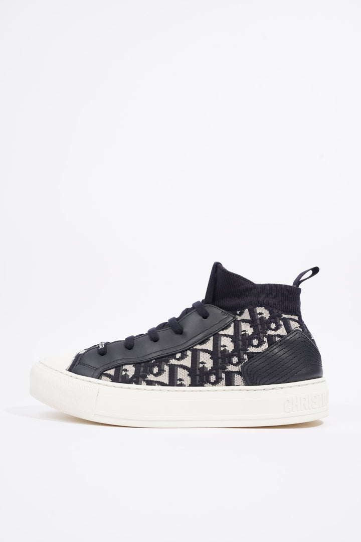 Christian Dior Womens Walk n' Dior High Top Sneaker Oblique EU 39 / UK 6