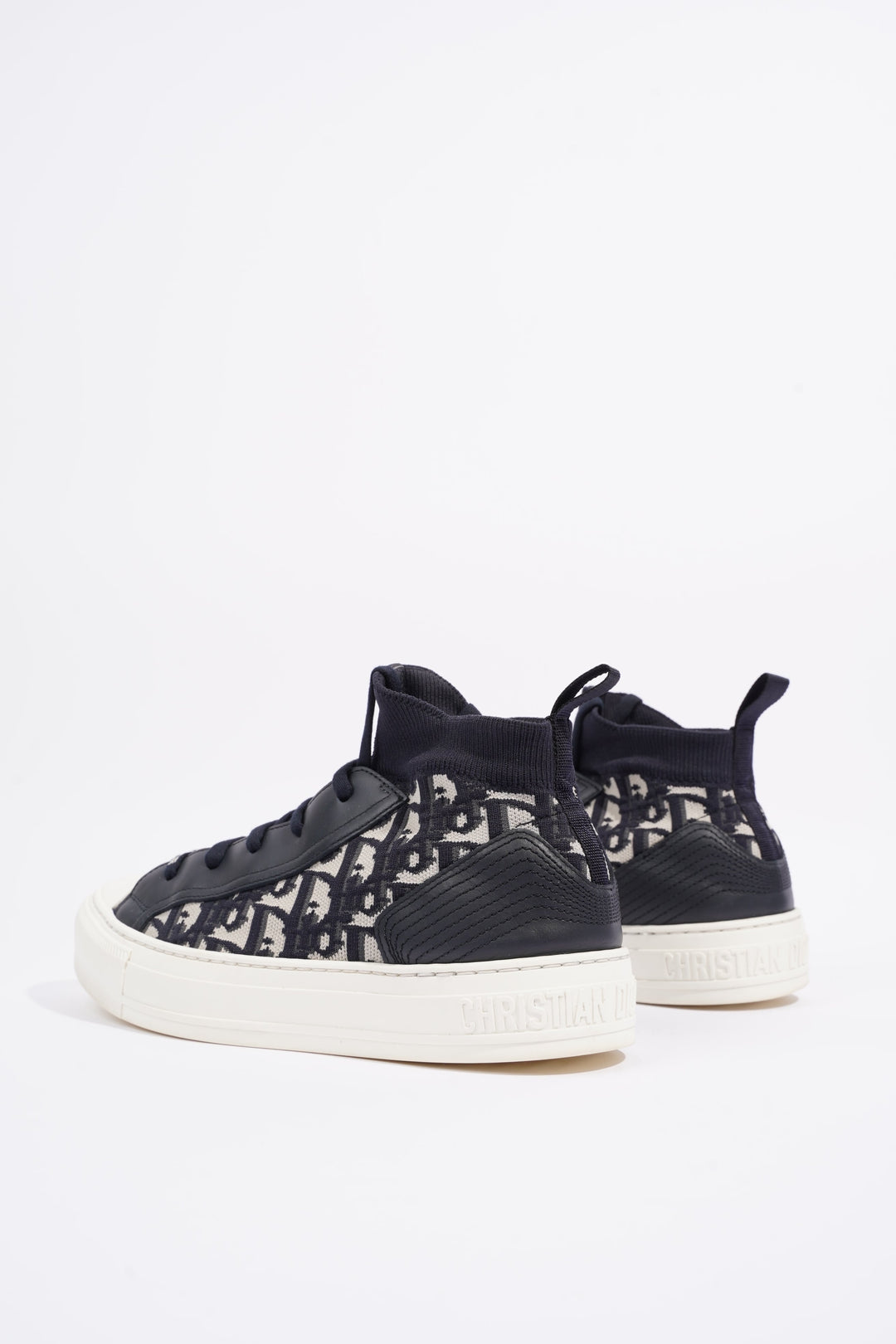 Christian Dior Womens Walk n' Dior High Top Sneaker Oblique EU 39 / UK 6