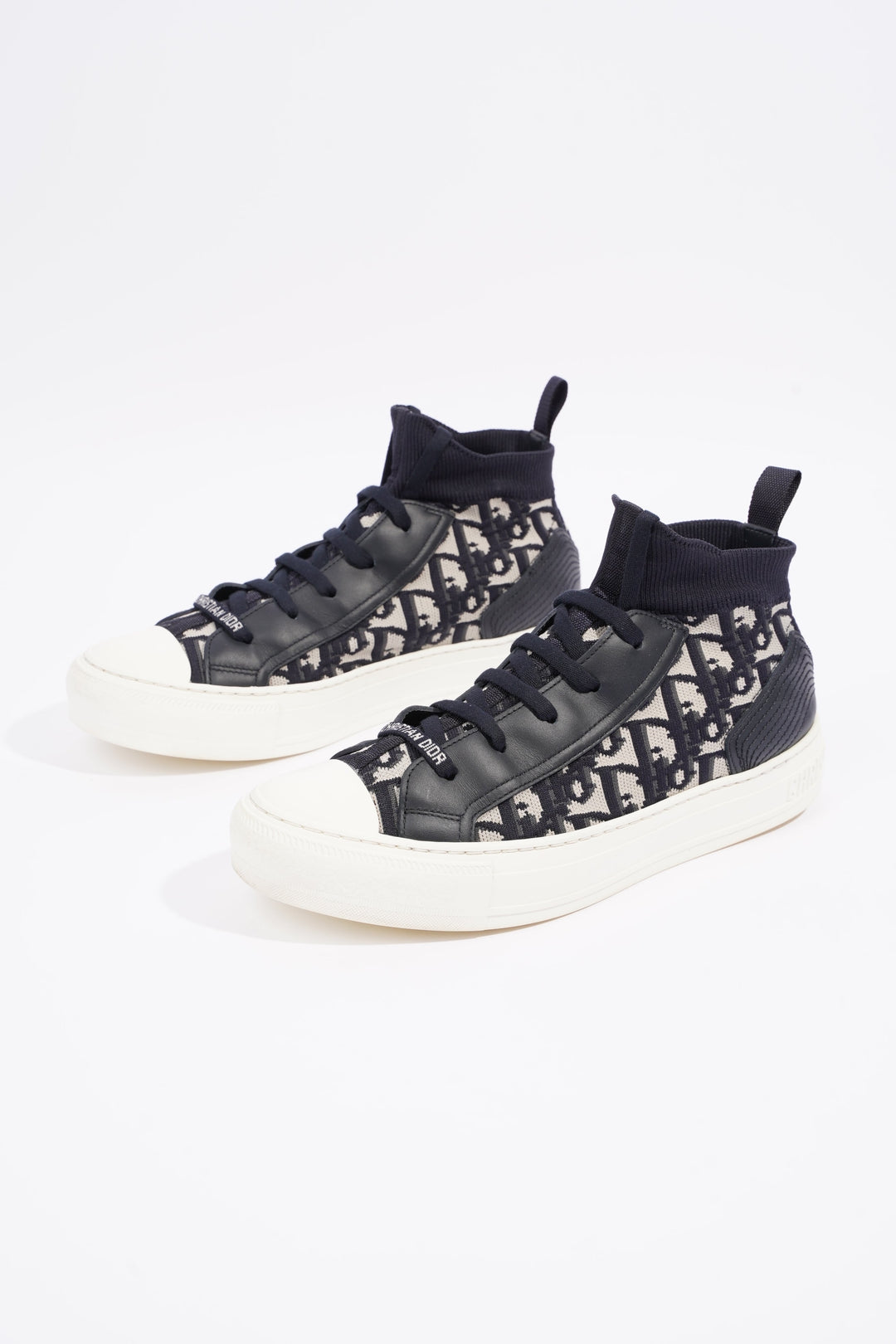Christian Dior Womens Walk n' Dior High Top Sneaker Oblique EU 39 / UK 6