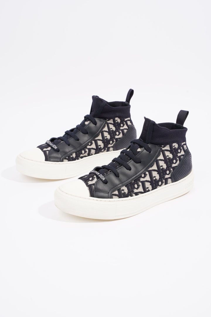 Christian Dior Womens Walk n' Dior High Top Sneaker Oblique EU 39 / UK 6