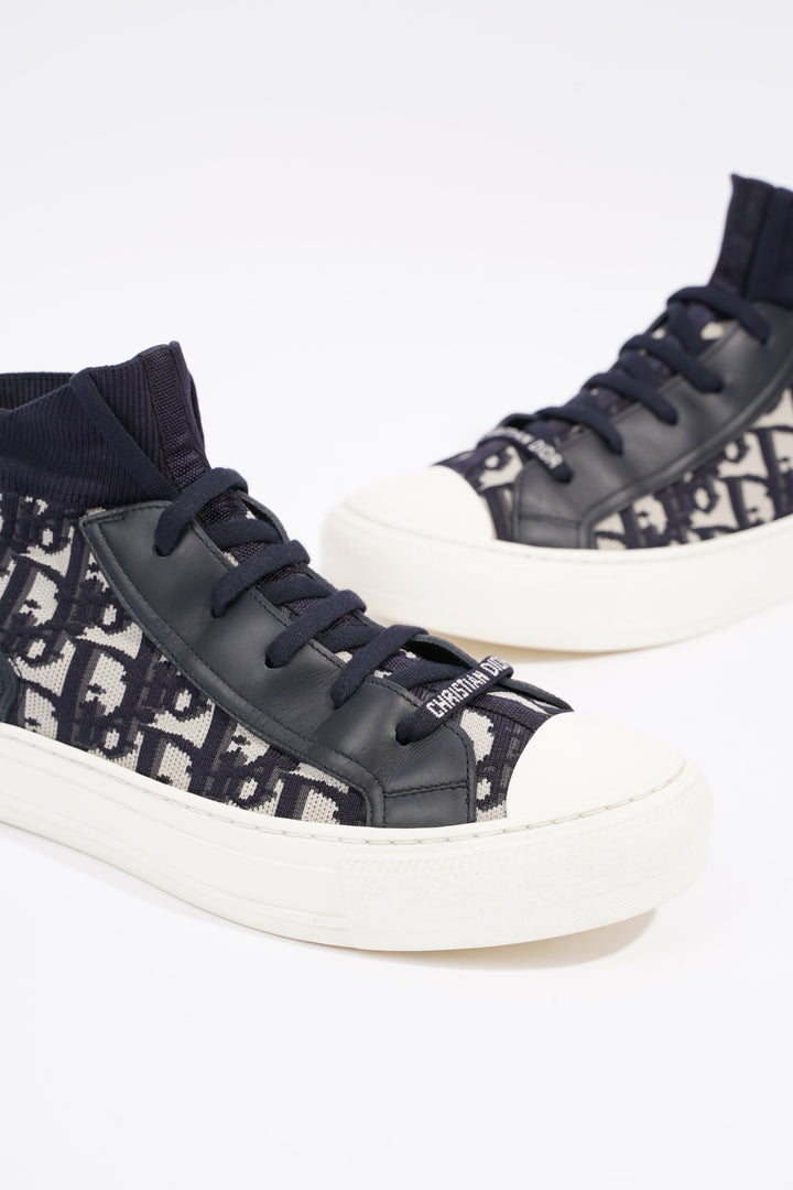 Christian Dior Womens Walk n' Dior High Top Sneaker Oblique EU 39 / UK 6
