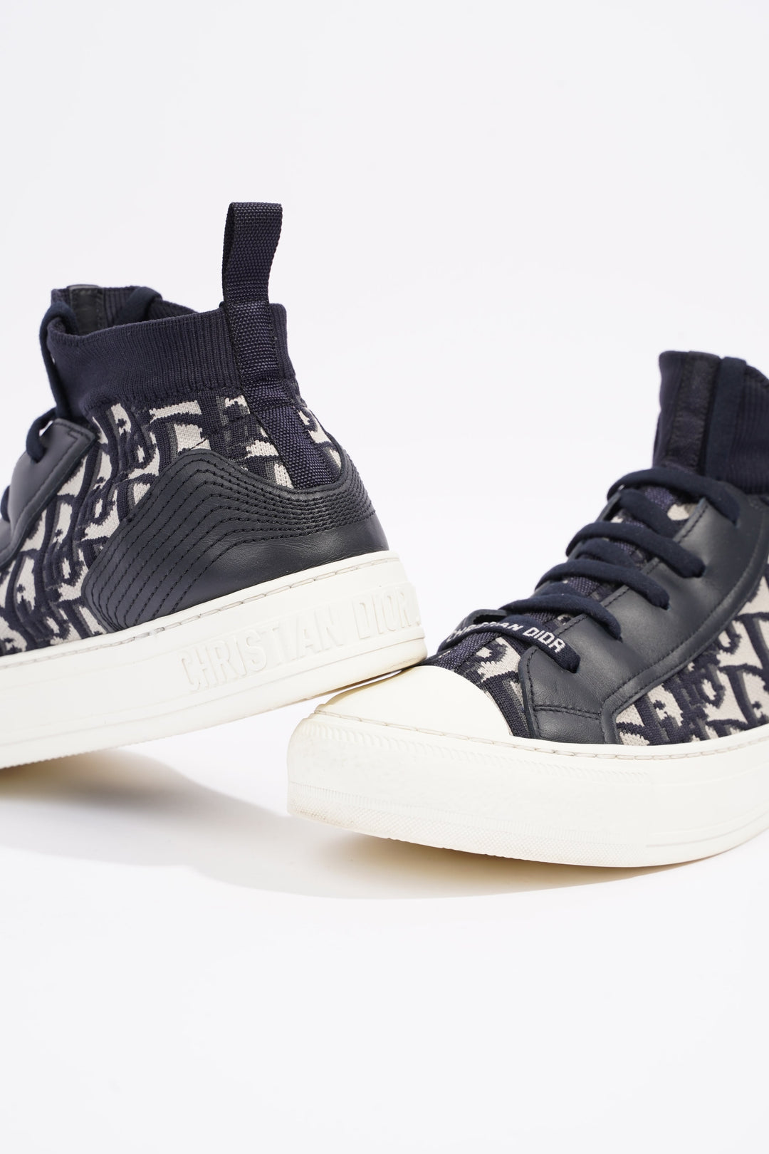 Christian Dior Womens Walk n' Dior High Top Sneaker Oblique EU 39 / UK 6