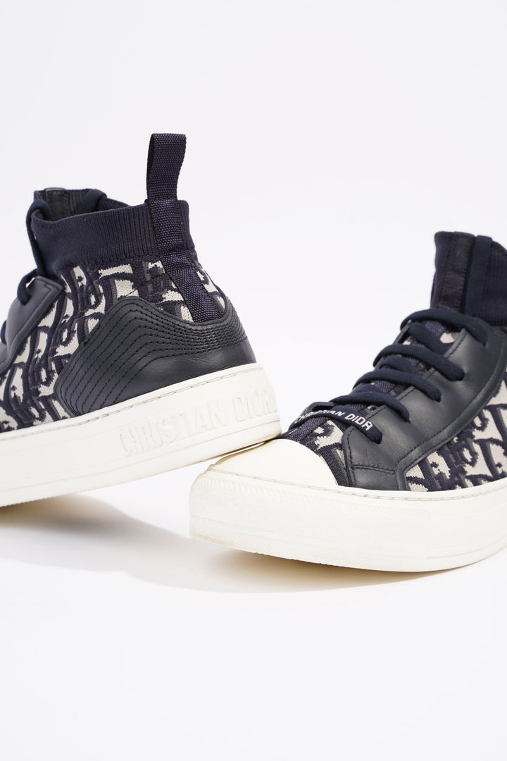 Christian Dior Womens Walk n' Dior High Top Sneaker Oblique EU 39 / UK 6