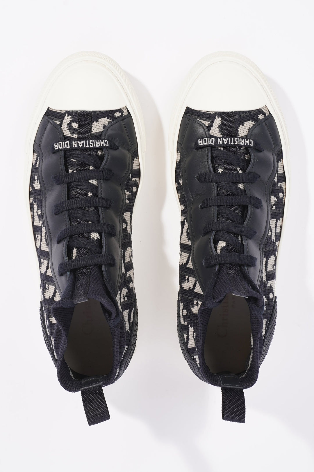 Christian Dior Womens Walk n' Dior High Top Sneaker Oblique EU 39 / UK 6