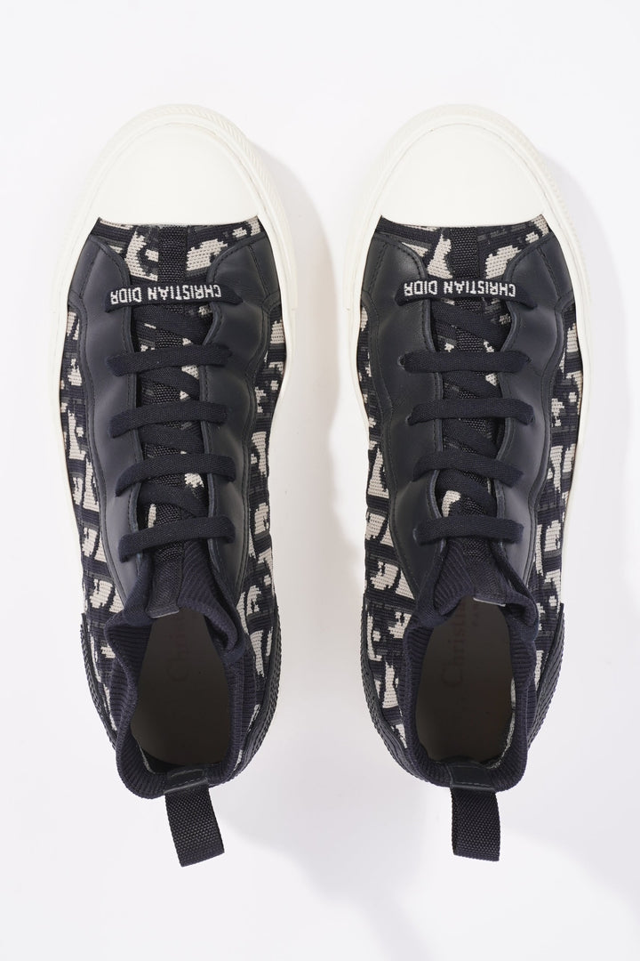 Christian Dior Womens Walk n' Dior High Top Sneaker Oblique EU 39 / UK 6