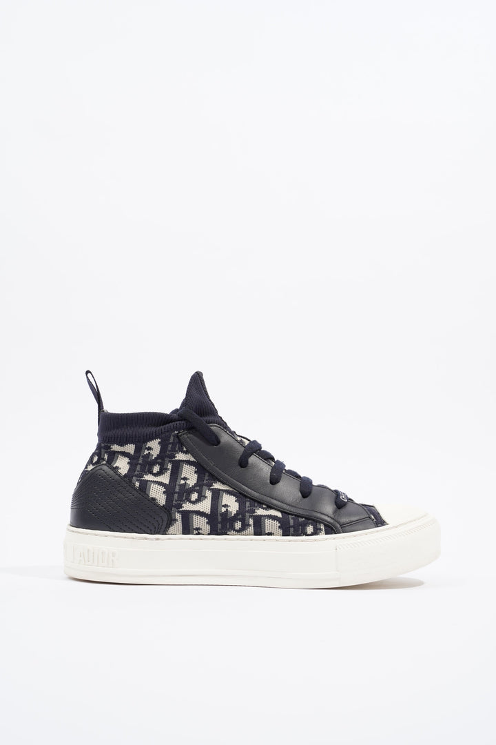 Christian Dior Womens Walk n' Dior Oblique Navy / White EU 37.5 / UK 4.5