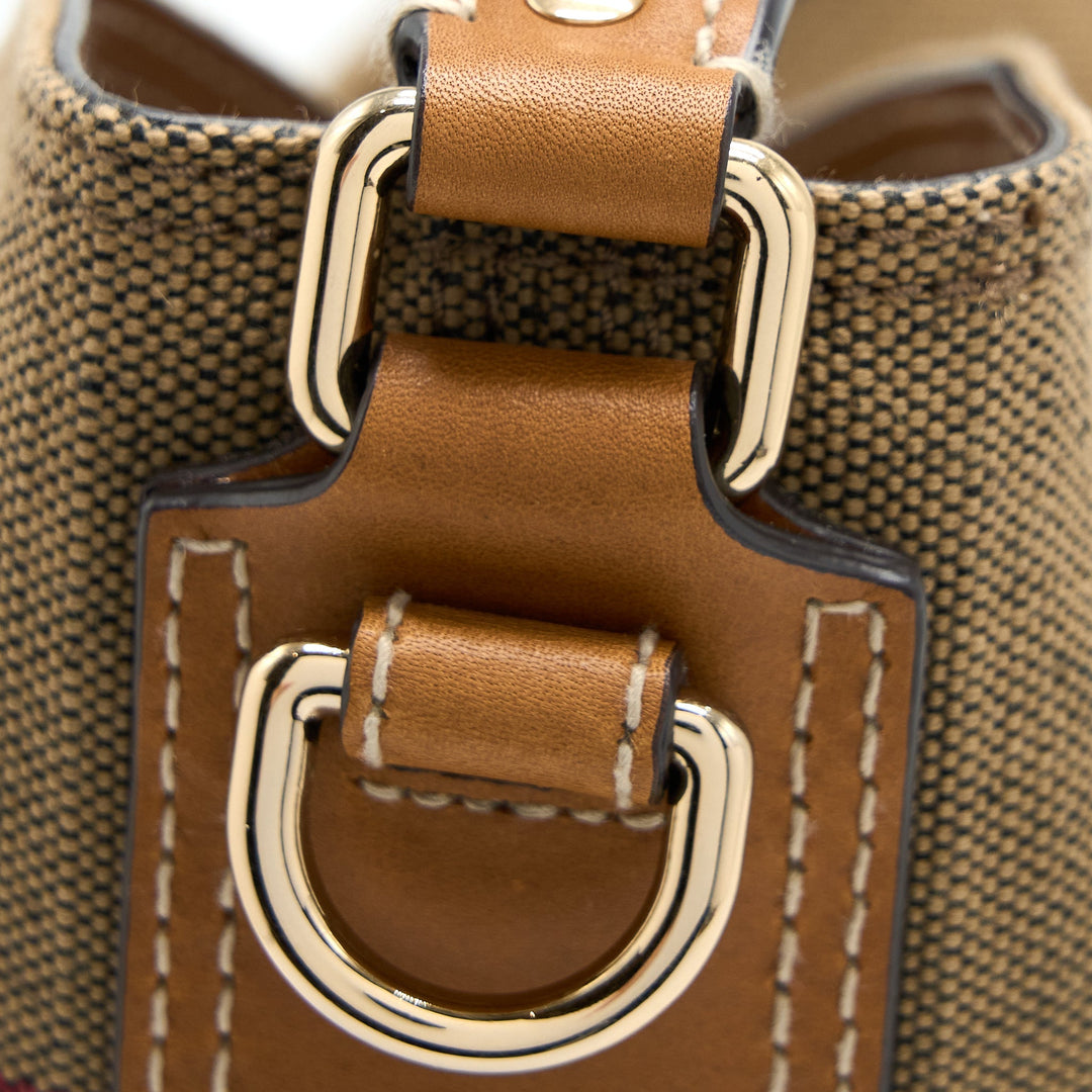 Burberry Bucket Bag Canvas Multicolour GHW