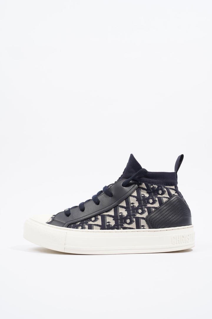 Christian Dior Womens Walk n' Dior Oblique Navy / White EU 37.5 / UK 4.5
