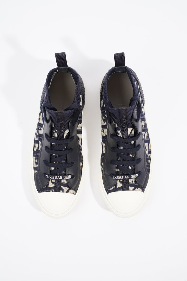 Christian Dior Womens Walk n' Dior Oblique Navy / White EU 37.5 / UK 4.5