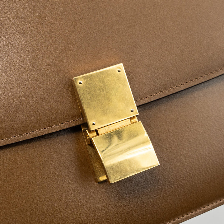 Celine medium classic box bag calfskin camel