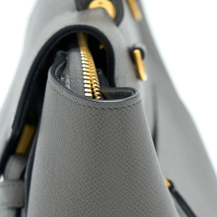 Celine Mini Belt Bag Grained Calfskin Grey