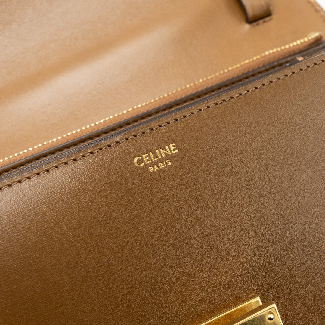 Celine medium classic box bag calfskin camel