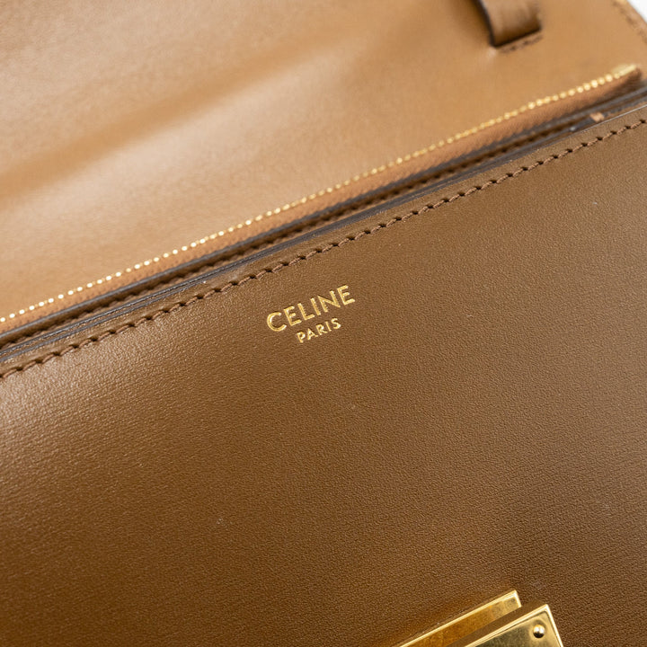 Celine medium classic box bag calfskin camel