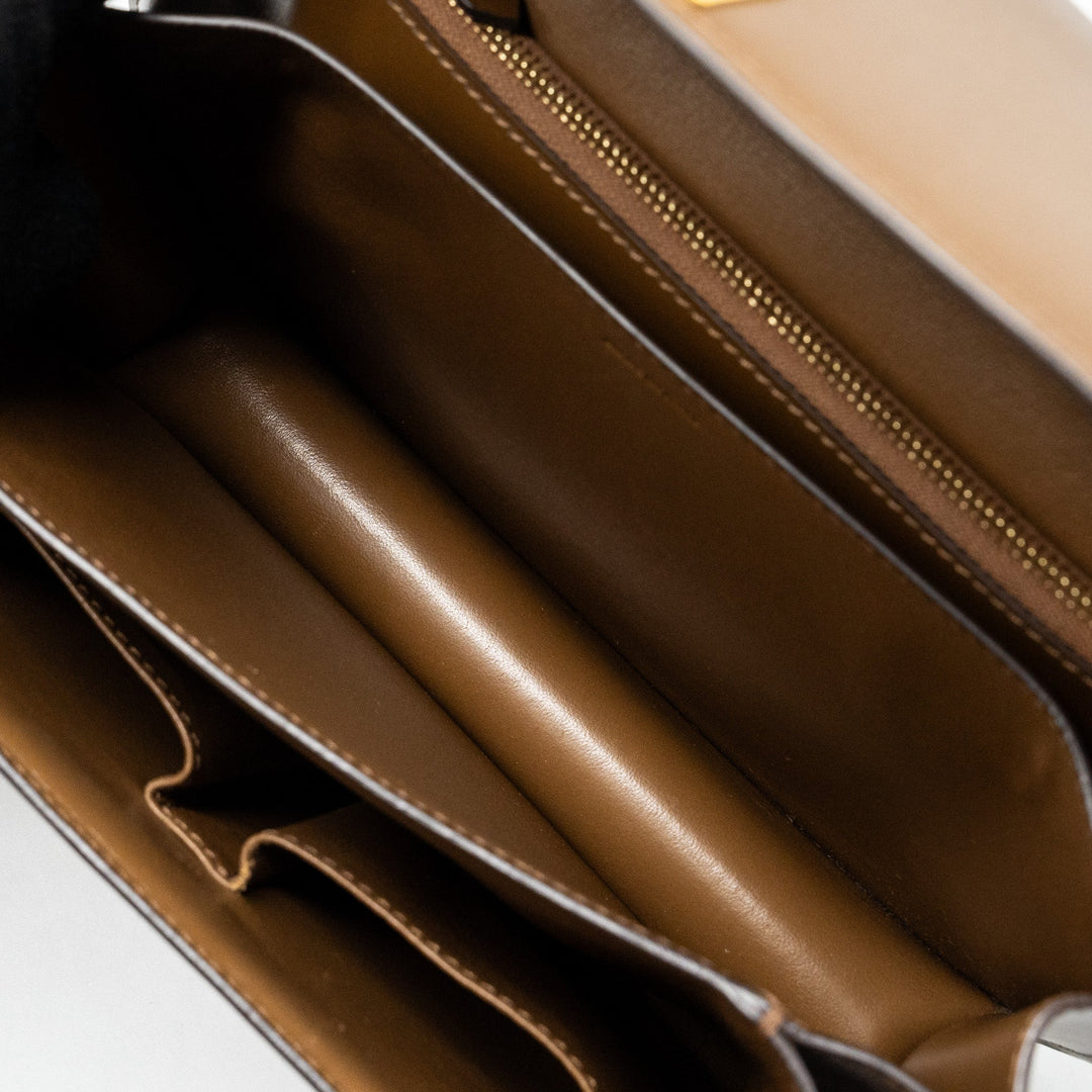 Celine medium classic box bag calfskin camel