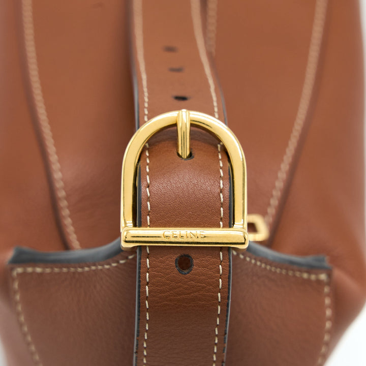 Celine Medium Romy Bag in Supple Calfskin Tan