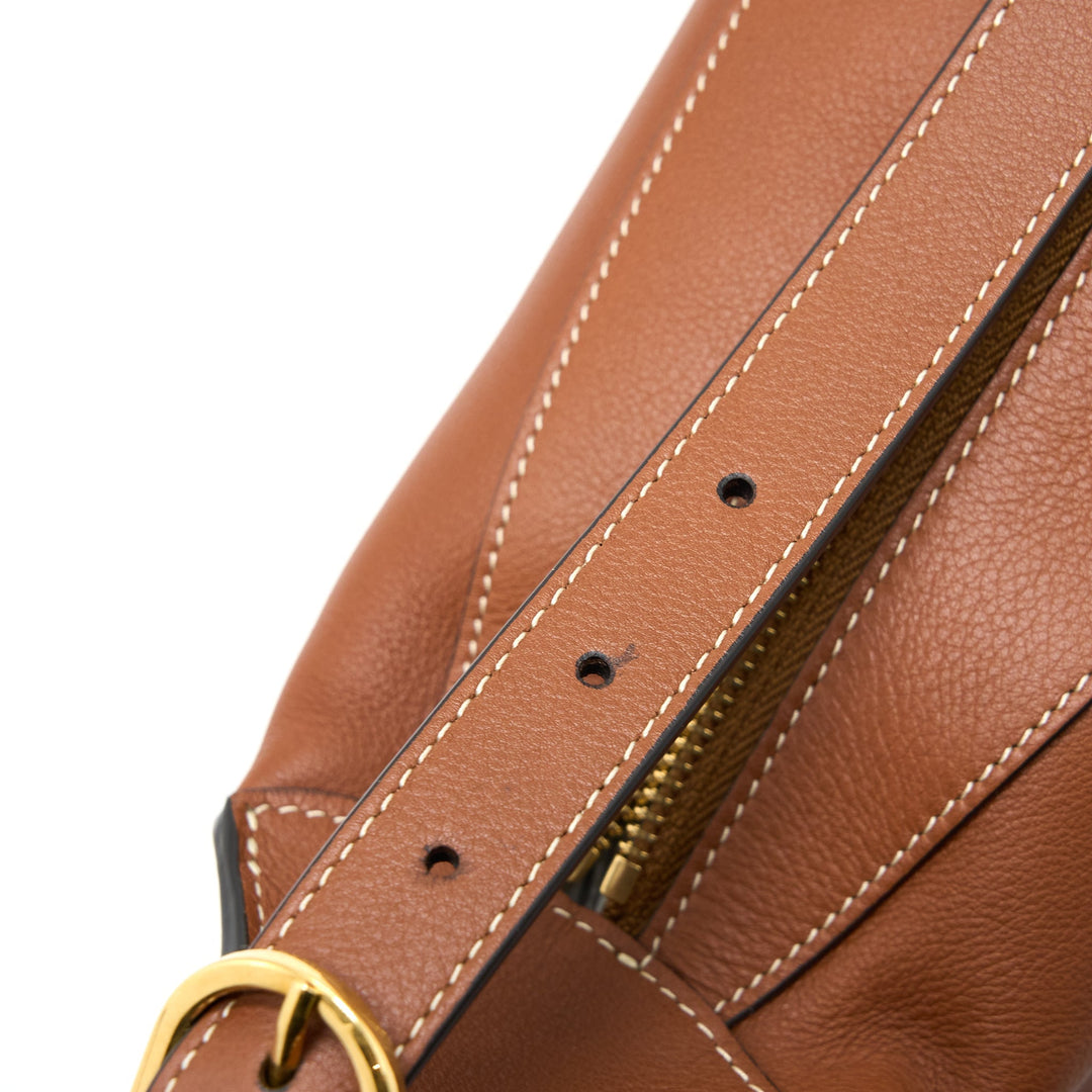 Celine Medium Romy Bag in Supple Calfskin Tan