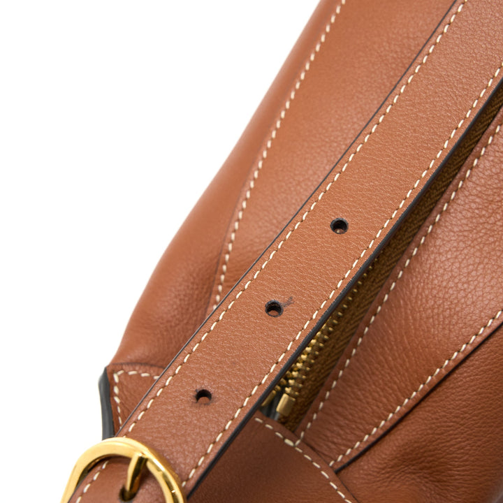 Celine Medium Romy Bag in Supple Calfskin Tan