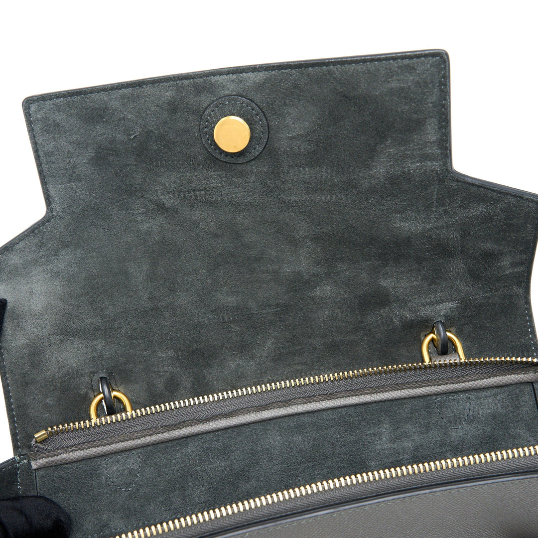 Celine Mini Belt Bag Grained Calfskin Grey