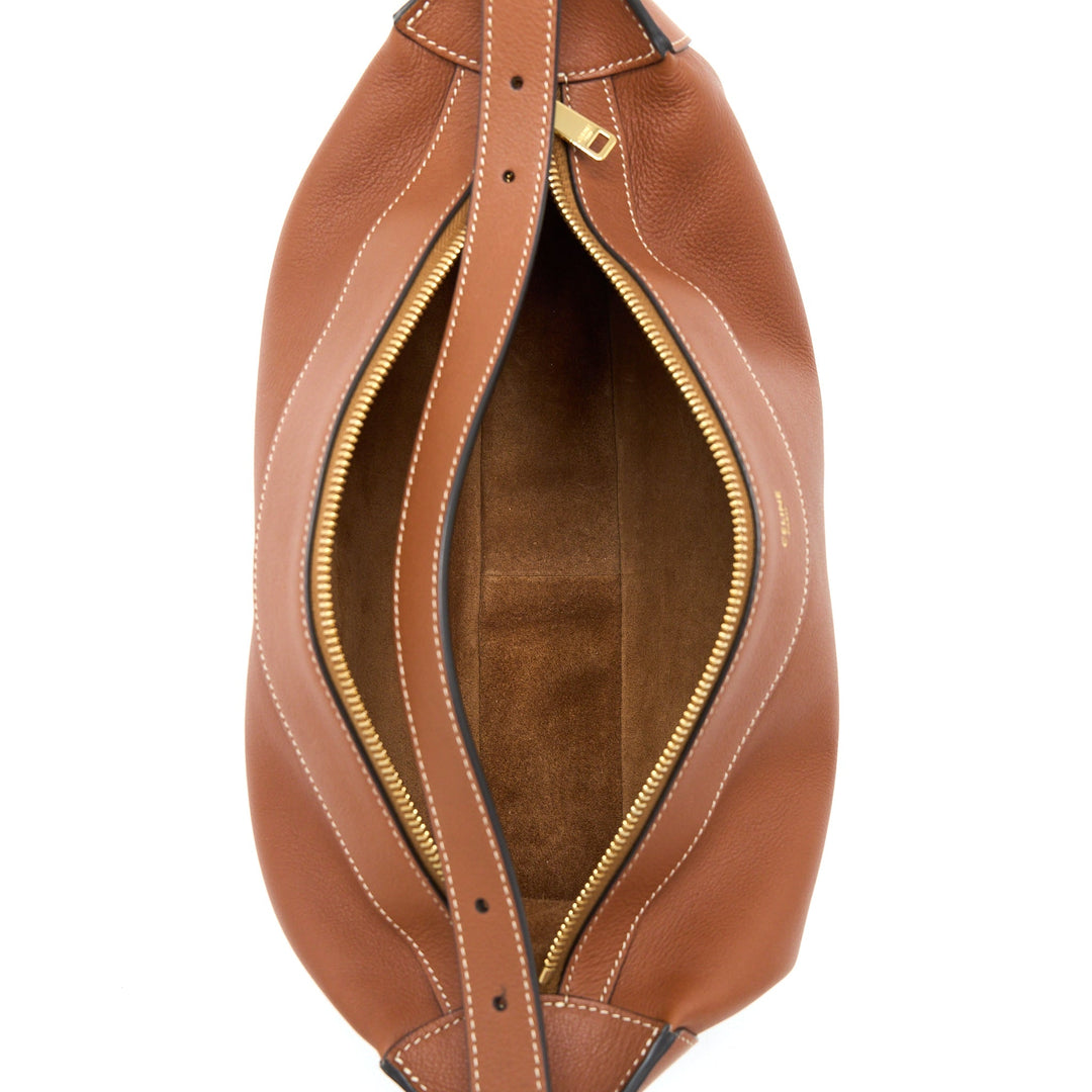 Celine Medium Romy Bag in Supple Calfskin Tan