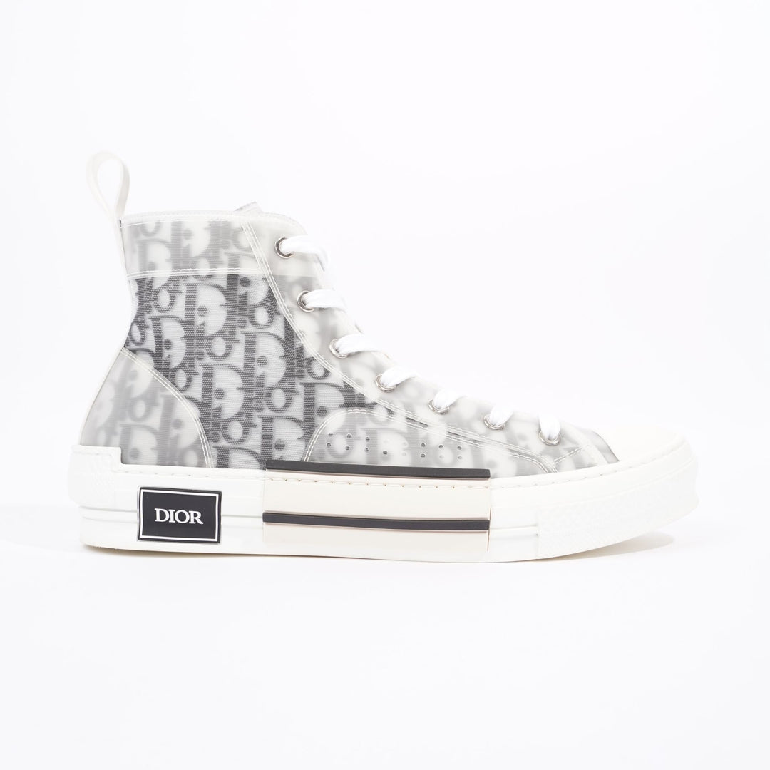 Christian Dior Womens B23 High Top Oblique Black / White EU 42 / UK 9