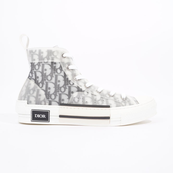 Christian Dior Womens B23 High Top Oblique Black / White EU 42 / UK 9