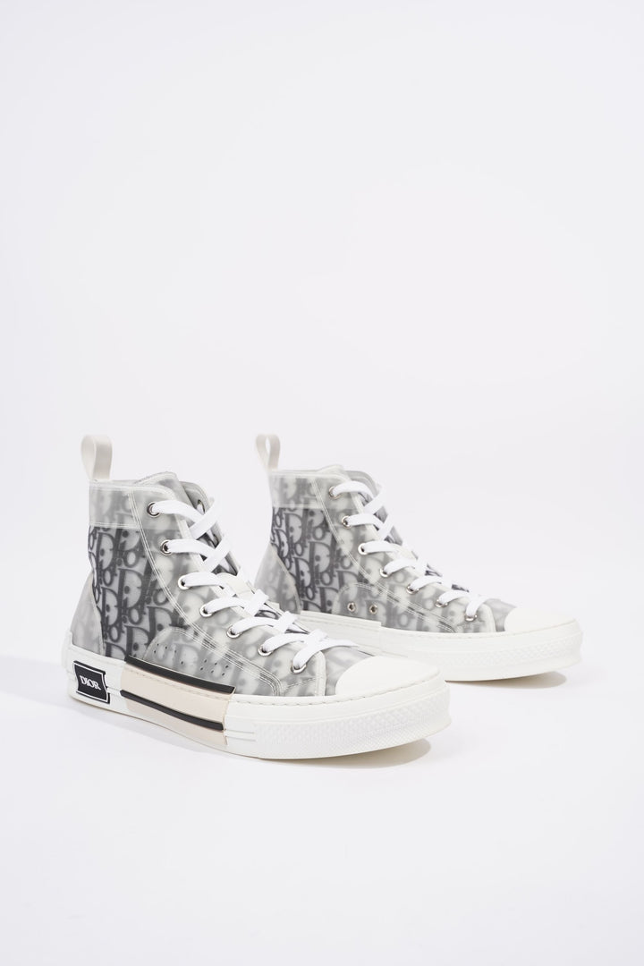 Christian Dior Womens B23 High Top Oblique Black / White EU 42 / UK 9