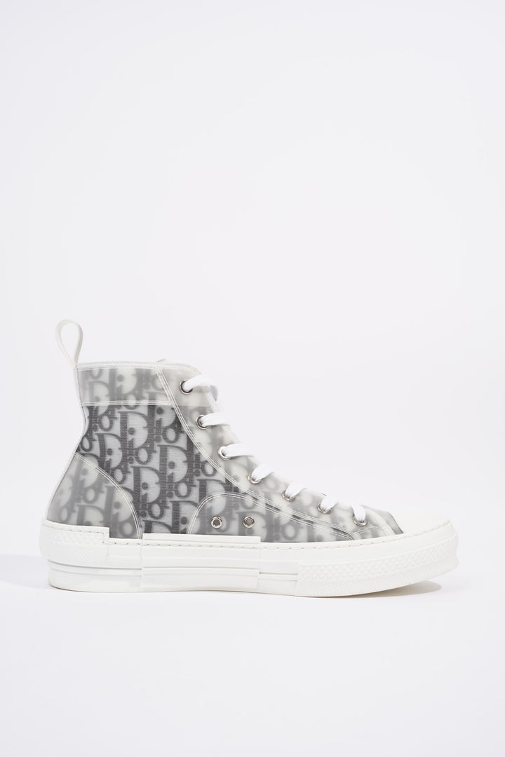 Christian Dior Womens B23 High Top Oblique Black / White EU 42 / UK 9
