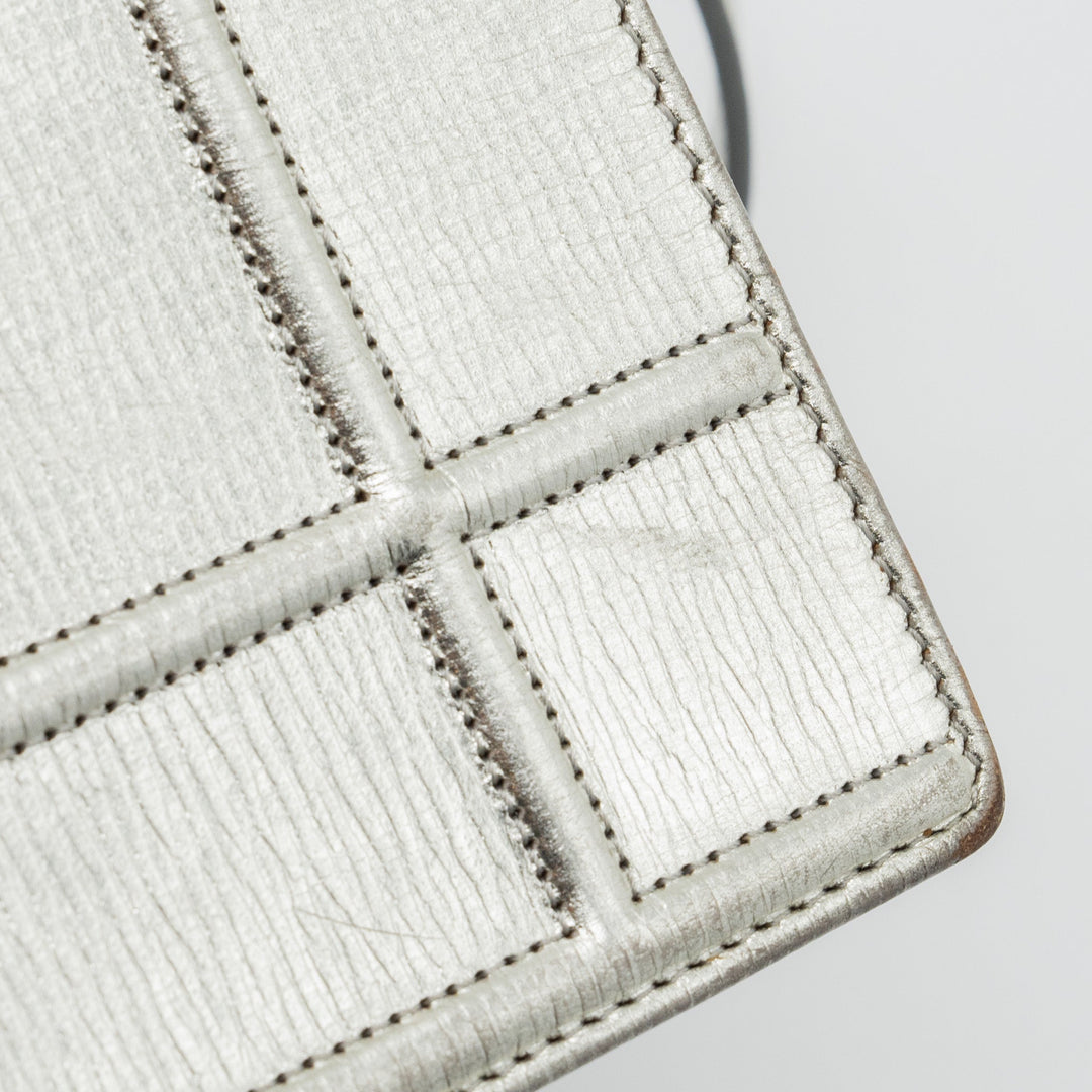 Top quality Dior Top quality Diorama Bag Goatskin Metallic Silver