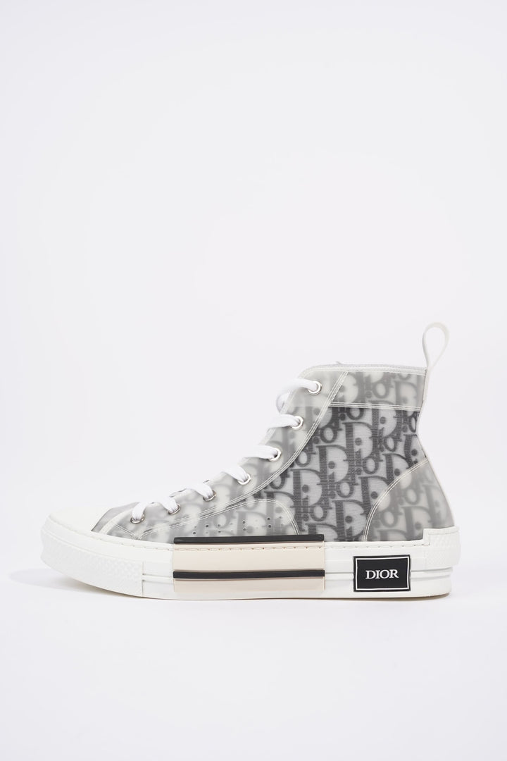 Christian Dior Womens B23 High Top Oblique Black / White EU 42 / UK 9