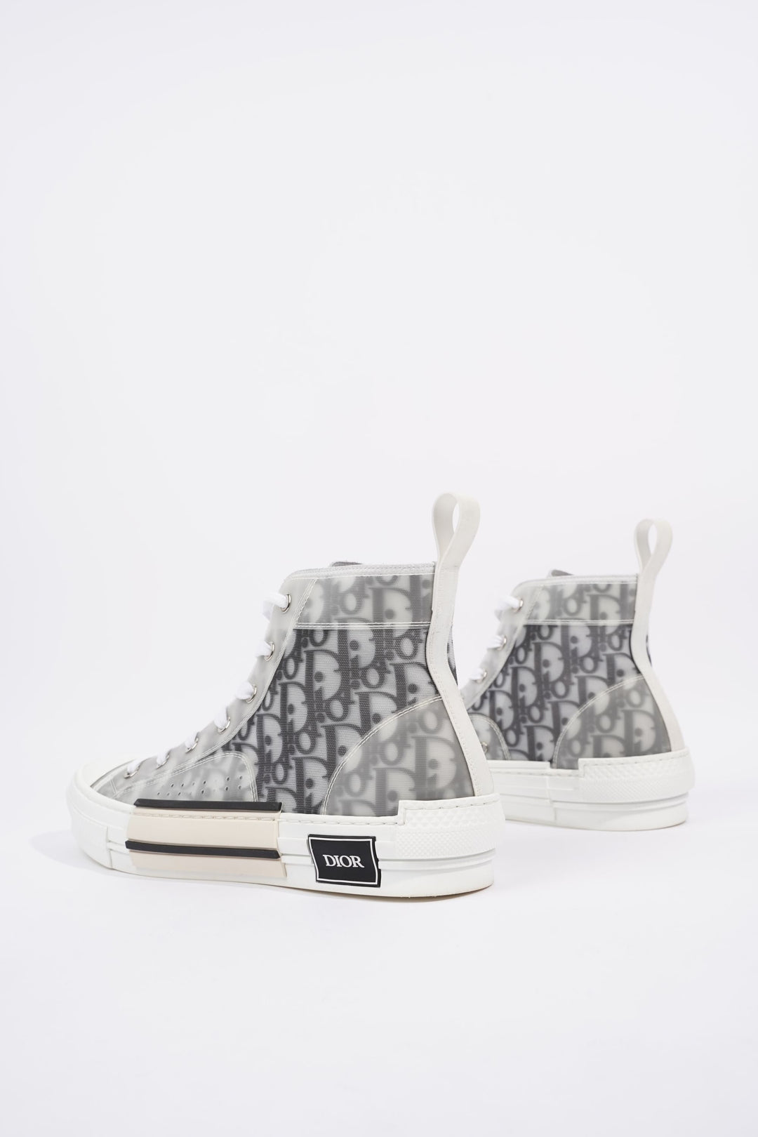 Christian Dior Womens B23 High Top Oblique Black / White EU 42 / UK 9