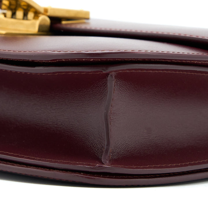 Celine Classic Medium Box Calfskin Burgundy