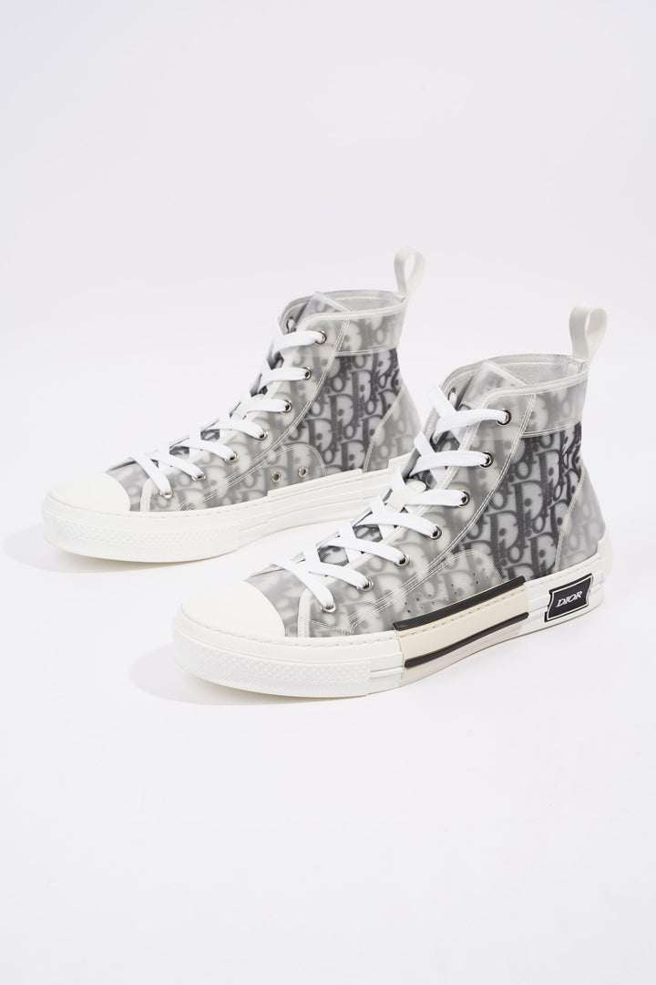 Christian Dior Womens B23 High Top Oblique Black / White EU 42 / UK 9