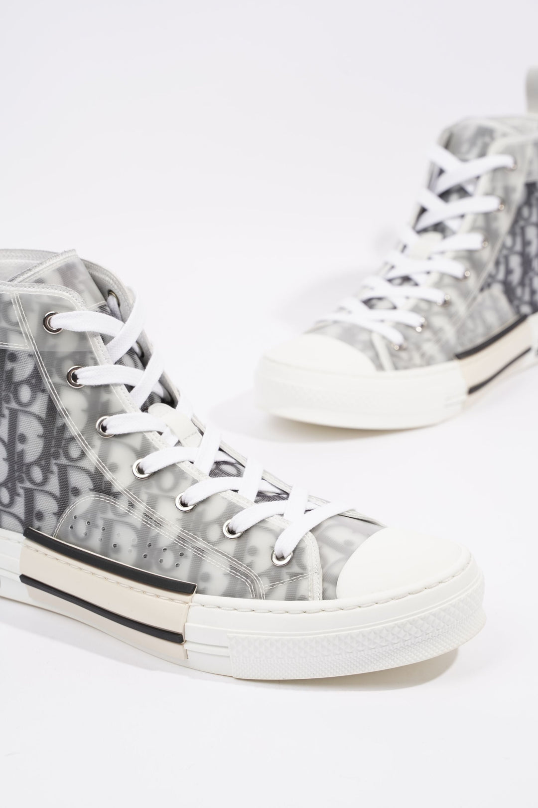 Christian Dior Womens B23 High Top Oblique Black / White EU 42 / UK 9