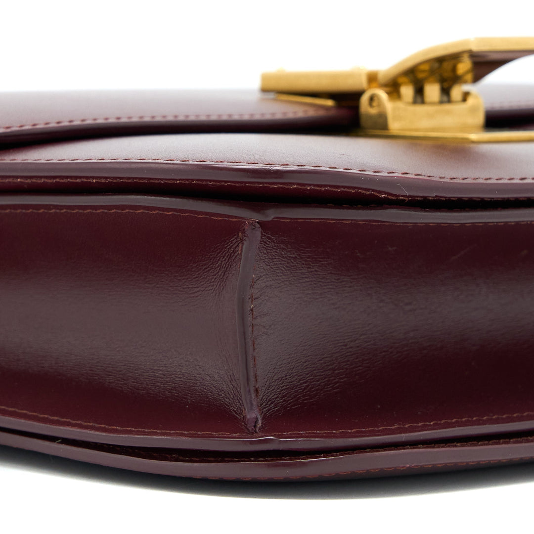 Celine Classic Medium Box Calfskin Burgundy