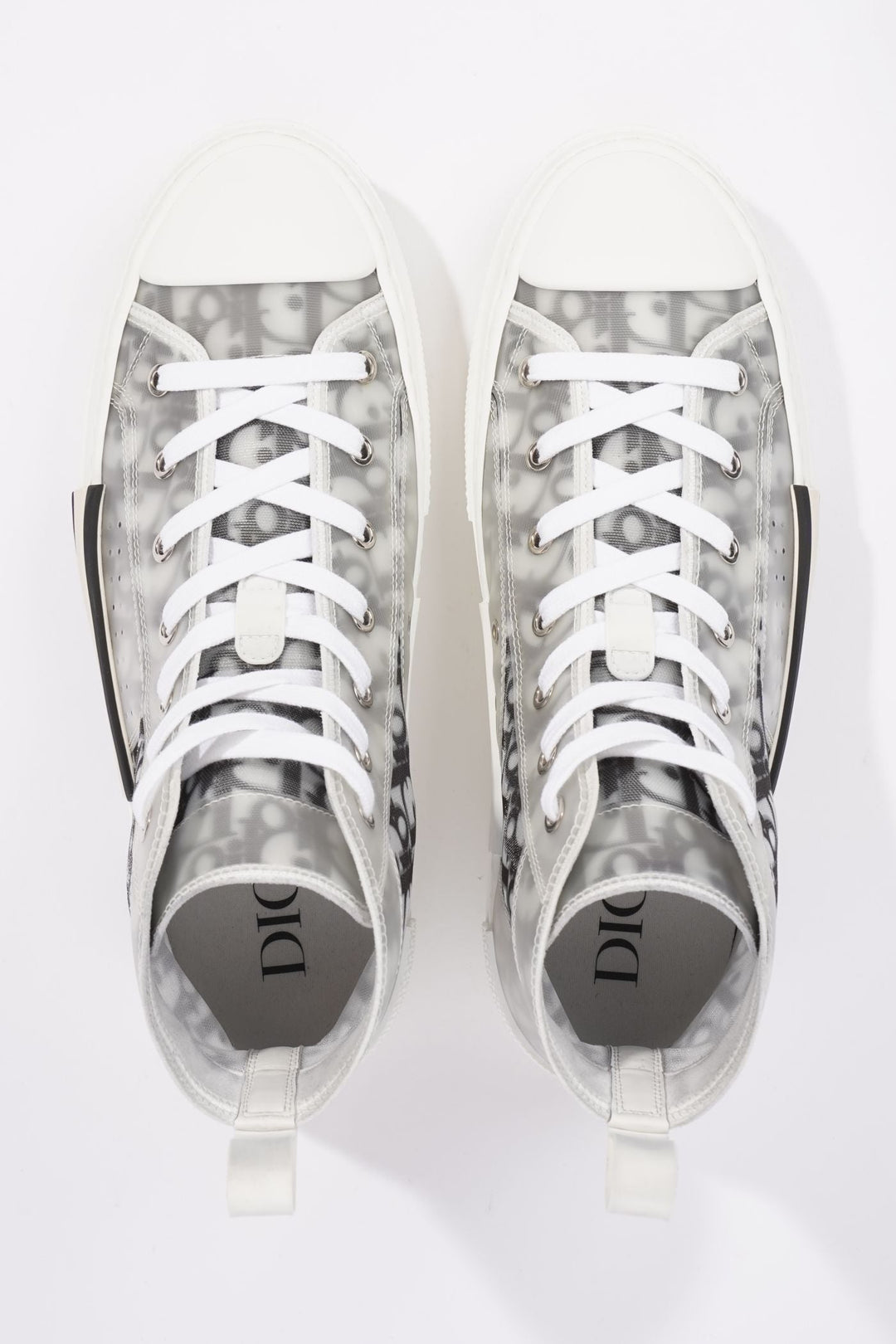 Christian Dior Womens B23 High Top Oblique Black / White EU 42 / UK 9