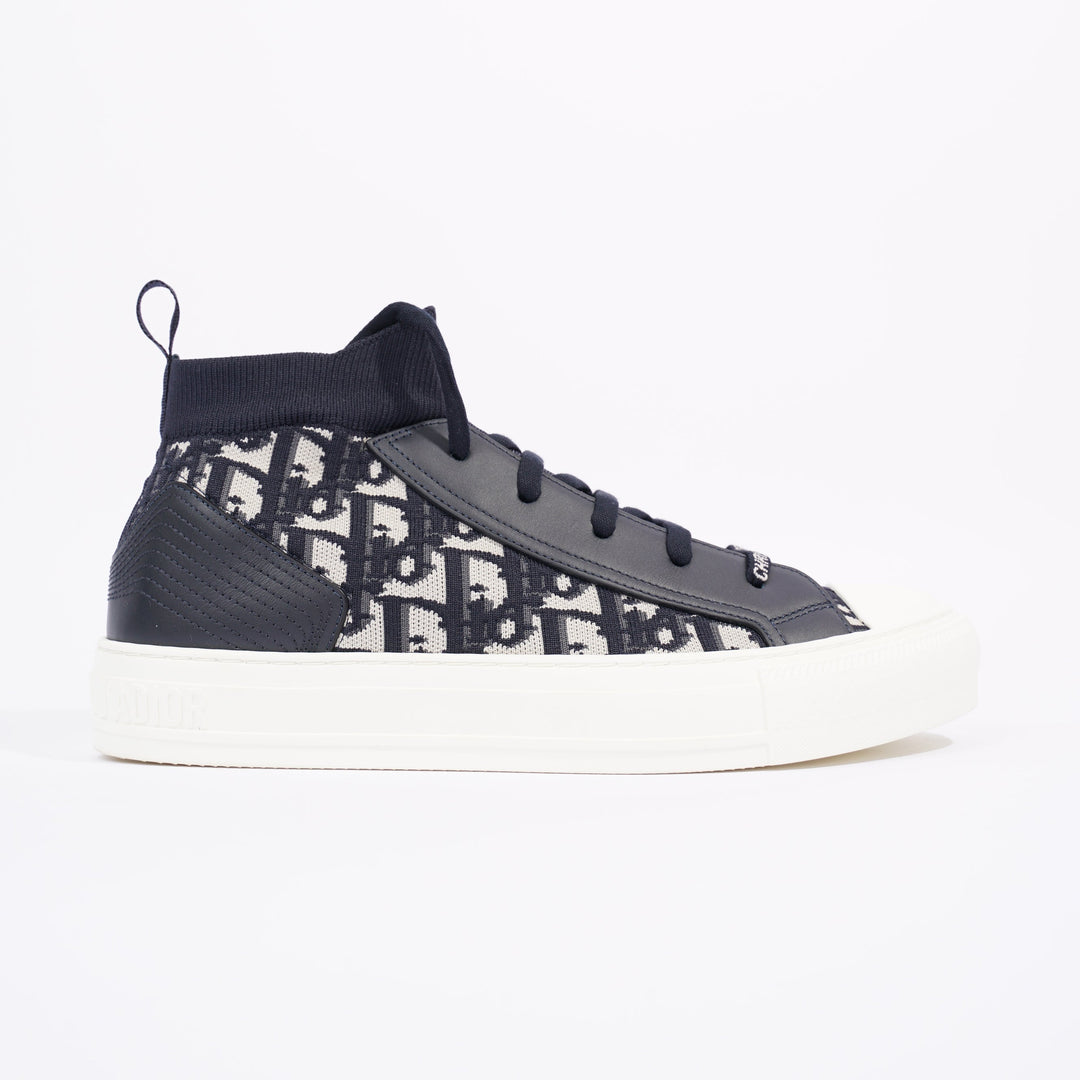 Christian Dior Womens Walk n' Dior High Top Navy / White EU 40 / UK 7