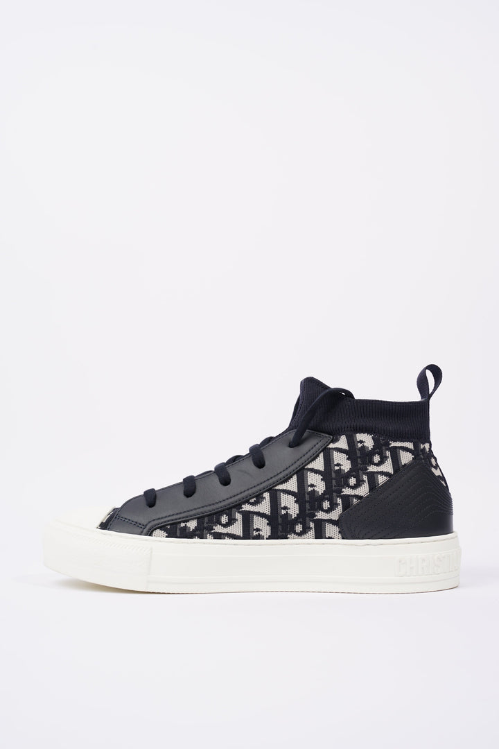 Christian Dior Womens Walk n' Dior High Top Navy / White EU 40 / UK 7