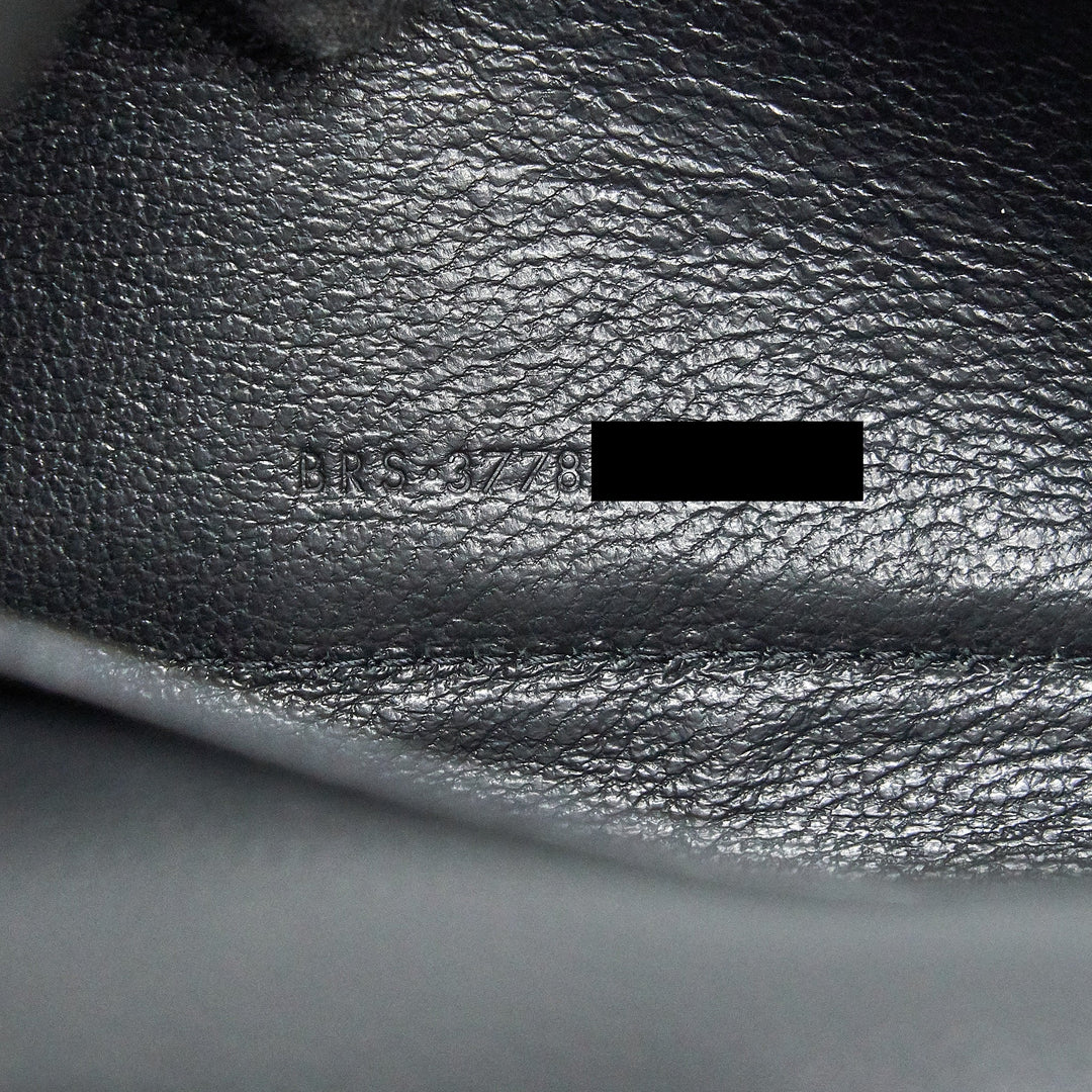 Saint Laurent Envelope Chain Wallet Black with SHW