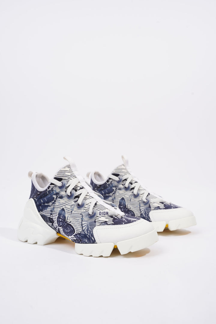 Christian Dior Womens D-Connect White / Blue EU 36.5 / UK 3.5