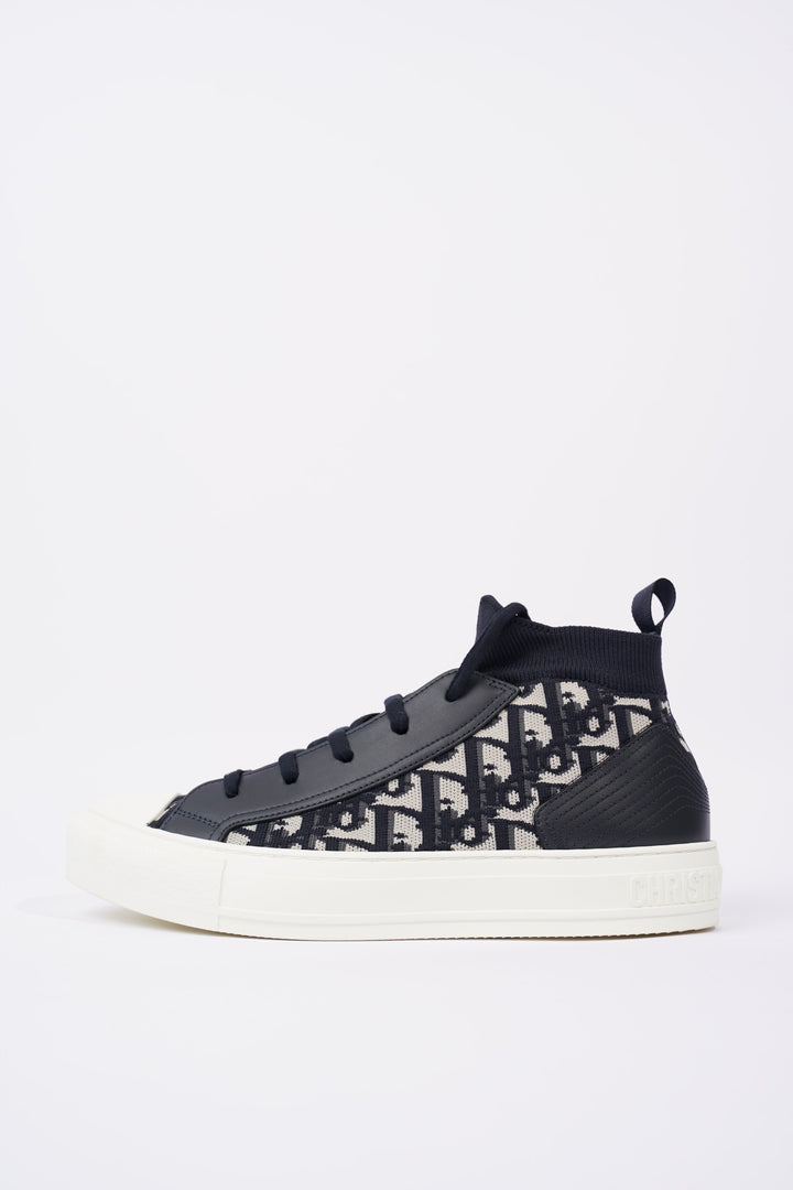 Christian Dior Womens Walk n' Dior High Top Navy / White EU 40 / UK 7
