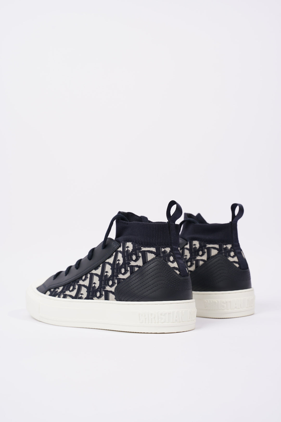 Christian Dior Womens Walk n' Dior High Top Navy / White EU 40 / UK 7