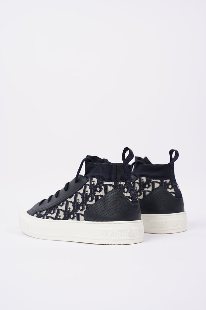 Christian Dior Womens Walk n' Dior High Top Navy / White EU 40 / UK 7