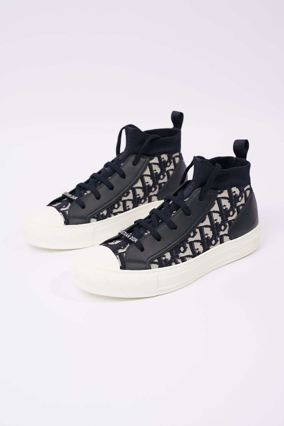 Christian Dior Womens Walk n' Dior High Top Navy / White EU 40 / UK 7