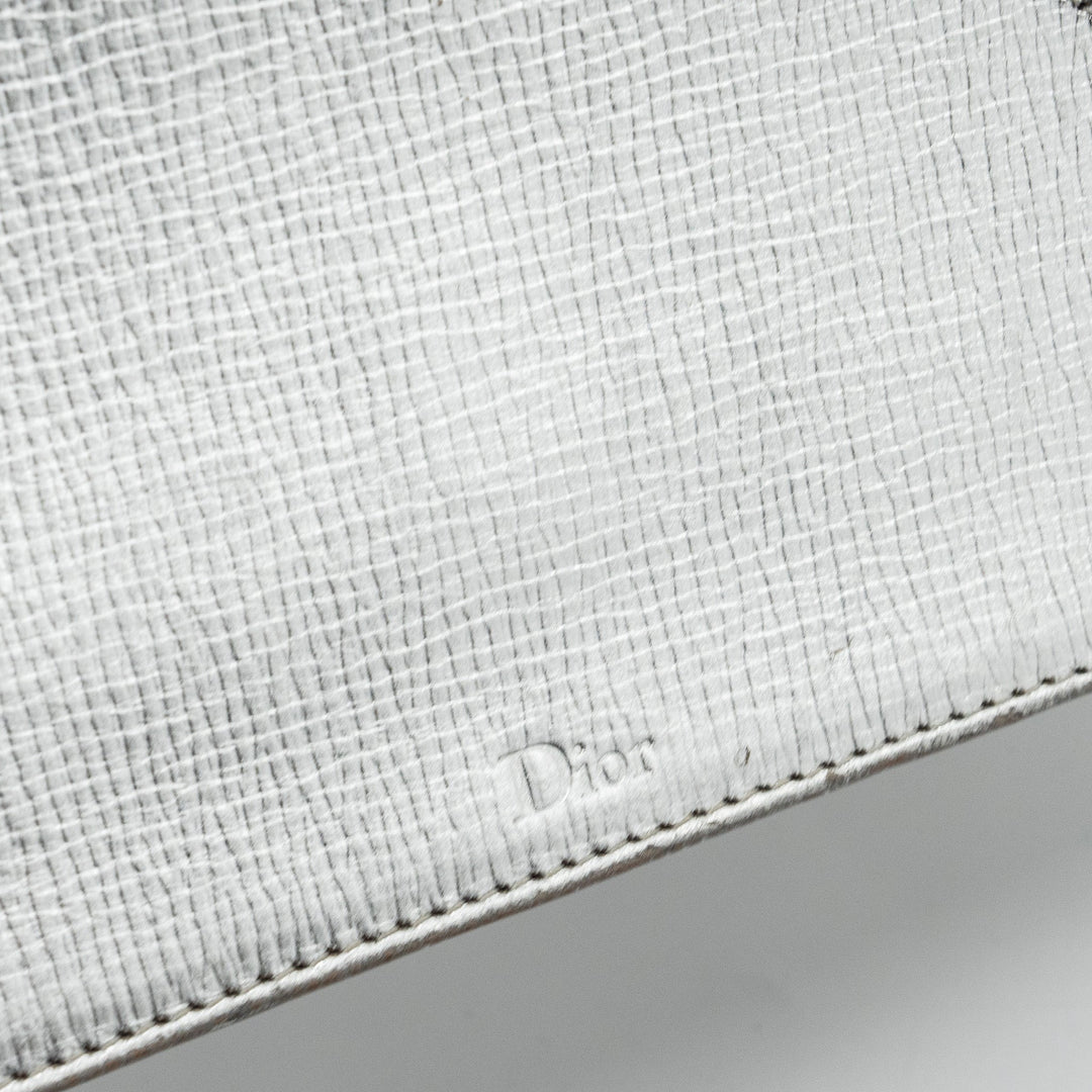 Top quality Dior Top quality Diorama Bag Goatskin Metallic Silver