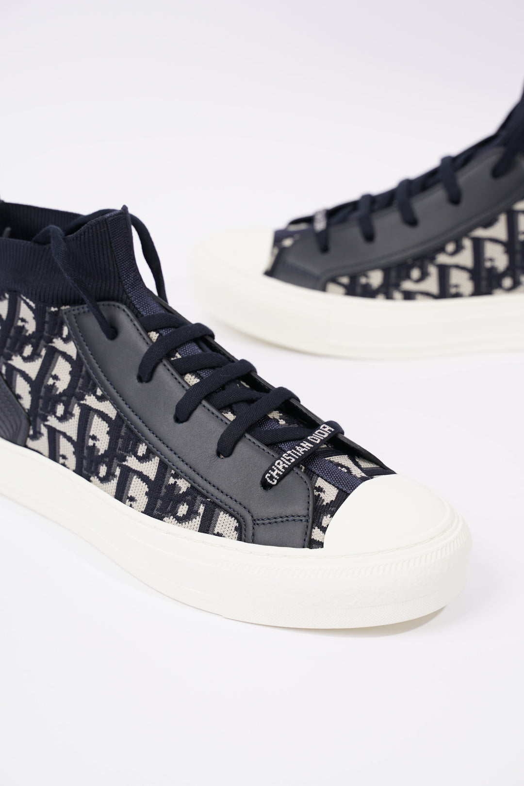 Christian Dior Womens Walk n' Dior High Top Navy / White EU 40 / UK 7