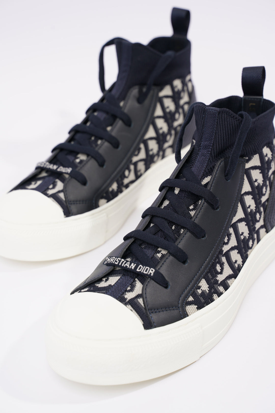 Christian Dior Womens Walk n' Dior High Top Navy / White EU 40 / UK 7