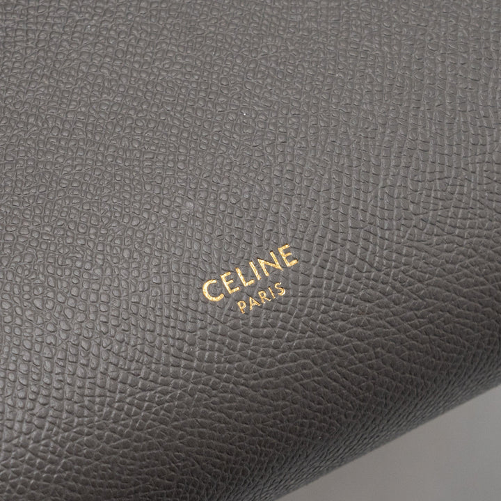 Celine Mini Belt Bag Grained Calfskin Dark Grey