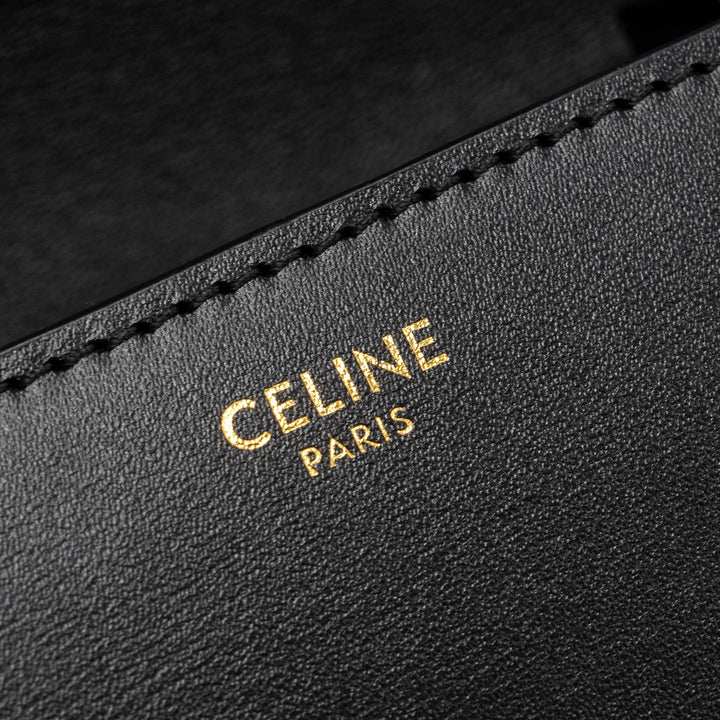 Celine mini classic box bag calfskin black