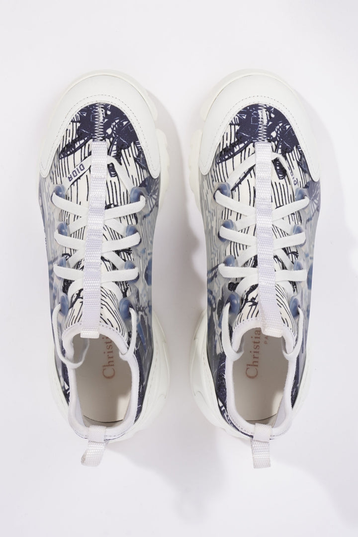 Christian Dior Womens D-Connect White / Blue EU 36.5 / UK 3.5